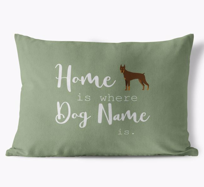 Home Is Where ... Is : Personalized {breedFullName} Soft Touch Pillow